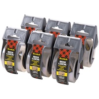 Scotch Box Lock Verpackungsklebeband - 6 Rollen mit Abroller,