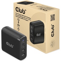 Club 3D Reise Ladegerät PPS 100W GAN, USB Typ-C/Typ-A