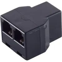ShiverPeaks ®-BASIC-S--Western-Kupplung 6/4 auf 2 Western-Kupplung 6/4, Telefon-Kabelverbinder, BS71225