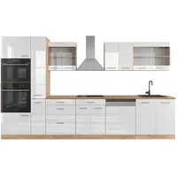 Vicco Küchenzeile R-Line, 350 cm mit Hochschrank, ohne Arbeitsplatte