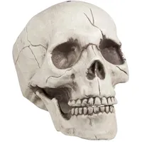 Boland 74378 - Deko Schädel mit beweglichem Kiefer, Totenkopf