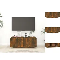 VidaXL TV-Schrank Räuchereiche 100x35x40 cm Holzwerkstoff