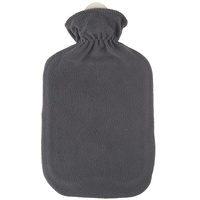 Sänger Fleecebezug Lichtgrau 2.0L Gummi-Wärmflasche