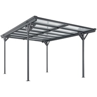 Juskys Carport mit Flachdach 3,05 x 5,03 m anthrazit