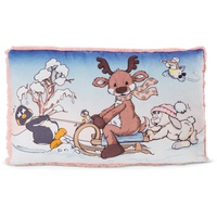NICI Winter Friends Dekokissen 43 x 25 cm Blau