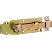 GAH Alberts Türriegel L.140mm B.52mm STA galv. gelb verz.