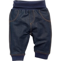 Playshoes Schnizler Baby Sweat-Hose Jogginghose Unisex Kinder, Jeans-optik 68