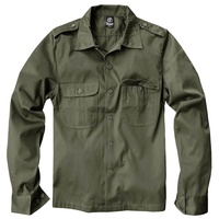 Brandit Textil Us Langarmhemd Olive 2XL