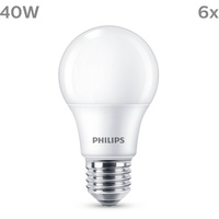 Philips LED Normallampe mit 40W, E27 Sockel, Matt, Warmwhite