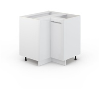Vicco Eckunterschrank Fame-Line Weiß Hochglanz/Weiß 80.5 cm ohne Arbeitsplatte
