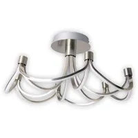 NÄVE LED Deckenleuchte "FESTOS" nickel matt, dimmbar