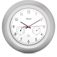 MEBUS 19450 Funk-Wanduhr mitThermo-/Hygrom