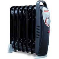 ROWI Ölradiator 7 Rippen HOR 800/7/2 Mini schwarz