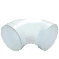 Airtec Rundrohrbogen 90° gestreckt, Lüftungsbogen Ø 150mm, Abluftbogen mit