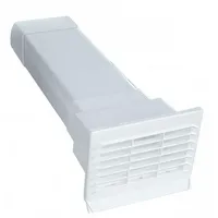 Airtec Mauerkasten Dunstabzug Flachkanal 150x70mm, Hochleistungs-Mauerkasten, Lüftungsgitter Küche