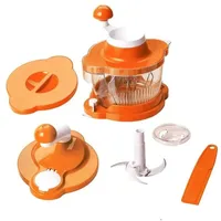 Genius 21254 Mixer Cutter Multitalent 6 tlg. Orange Küchenmaschine,