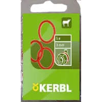 Kerbl Dichtung f. Ventil 3mm, rot, 5er Pack.