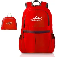 Intirilife Faltbarer Rucksack Ultraleicht in Rot - 36L Unisex