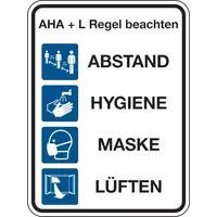 Wagner-sicherheit Kombischild AHA + L Regel beachten 40 x