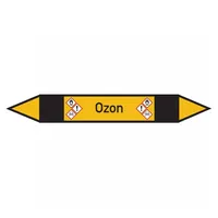 König Werbeanlagen Rohrleitungskennzeichnung, Ozon - 100x15 mm Folie selbstklebend
