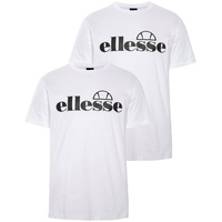 ELLESSE T-Shirt, FUENTI, 2er Pack - Oberteil, Baumwolle, Rundhals,