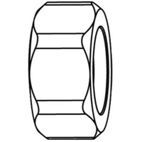 HEIMEIER Verschraubungsmutter 0121-03.011 DN 20, 3/4", Messing vernickelt