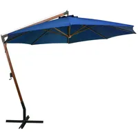 VidaXL Ampelschirm mit Mast 3,5 x 2,9 m Massivholz
