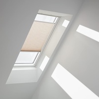 VELUX Plissee Leinen 1275, PK06 1275SWL Leinen,Schiene weiß