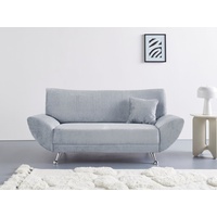 INOSIGN 2-Sitzer »Saltare, elegant und komfortabel, toller Designfuß«, grau