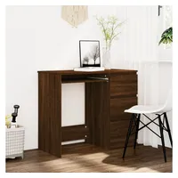 VidaXL Schreibtisch Braun Eichen-Optik 90x45x76 cm Holzwerkstoff
