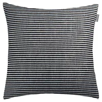 Musterring Kissenhülle Mr-Bricks, Creme, Schwarz, Textil, Streifen, 45x45 cm,