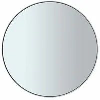 BLOMUS Wandspiegel Rim, Badezimmerspiegel, Dekospiegel, Stahl pulverbschichtet, farbiges Glas,