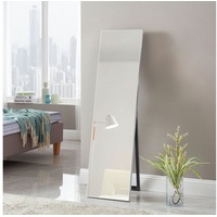 [en.casa] Standspiegel Barletta 150x35 cm neigbar Silber