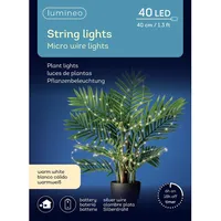 Kaemingk Lumineo Batterie Micro LED Lichterkette 40 cm 40