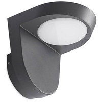 LINDBY Carmelo LED-Außenwandleuchte, dunkelgrau