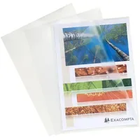 Exacompta 5610E 10x Packung mit 10 Aktensichthüllen aus glattem