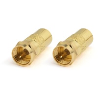 Conecto Antennen-Adapter, F-Stecker auf IEC-Buchse, Adapter zum Verbinden von