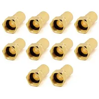 Conecto F-Stecker Set, mit Gummidichtung/O-Ring, 7 mm Durchmesser, schraubbar,