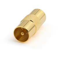 Conecto Antennen-Adapter, IEC-Stecker auf IEC-Stecker, Adapter zum Verbinden von