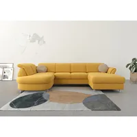Sit&more Wohnlandschaft SIT & MORE "Apulia U-Form", gelb (mustard),