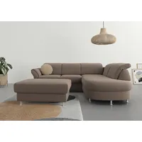 Sit&more Ecksofa SIT & MORE "Apulia L-Form", grau (taupe),