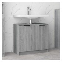 VidaXL Badschrank Grau Sonoma 64,5x33,5x59 cm Holzwerkstoff
