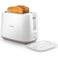Philips Daily Collection HD2582/00, Toaster, Grau, Weiss