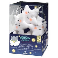 Moses LED Lichterkette 1,6 m Plüsch Sterne Warmweiß