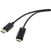 Renkforce DisplayPort / HDMI Adapterkabel DisplayPort Stecker, HDMI-A Stecker