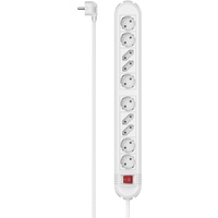 Hama Steckdosenleiste 10-fach Schalter, Wandmontage, 1,5 m, weiß