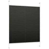 DécoProfi Plissee ohne Bohren Anthrazit 40cm x 220cm (max.