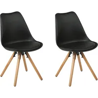 Beliani Esszimmerstuhl 2er Set DAKOTA