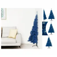VidaXL Künstlicher Halb-Weihnachtsbaum mit Ständer Blau 150 cm PVC
