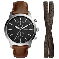 Fossil Townsman LiteHide-Leder 44 mm FS5967SET